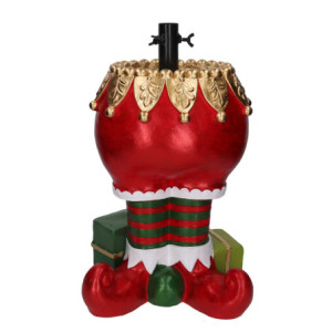 Base albero max h210 resina gambe di elfo rosso cm33x28h55,5