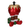 Base albero max h210 resina gambe di elfo rosso cm33x28h55,5