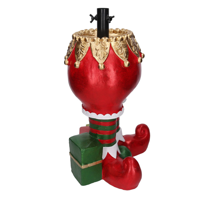 Base albero max h210 resina gambe di elfo rosso cm33x28h55,5