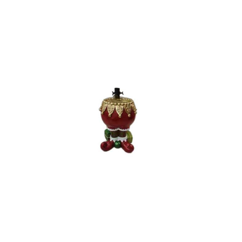 Base albero max h210 resina gambe di elfo rosso cm33x28h55,5