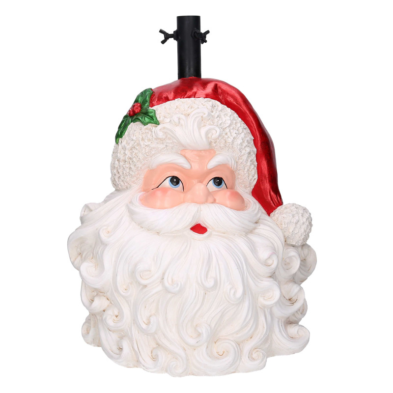 Base albero max h150 resina babbo natale rosso cm40x35,2h51