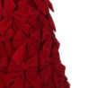 Albero velluto fiocchi rosso cm ø30h60