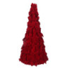 Albero velluto fiocchi rosso cm ø30h60