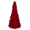 Albero velluto fiocchi rosso cm ø30h60