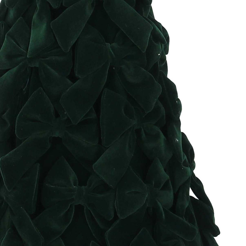 Albero velluto fiocchi verde cm ø30h60