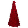 Albero velluto fiocchi rosso cm ø40h80
