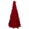 Albero velluto fiocchi rosso cm ø40h80