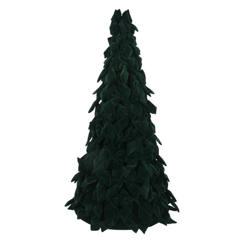 Albero velluto fiocchi verde cm ø40h80
