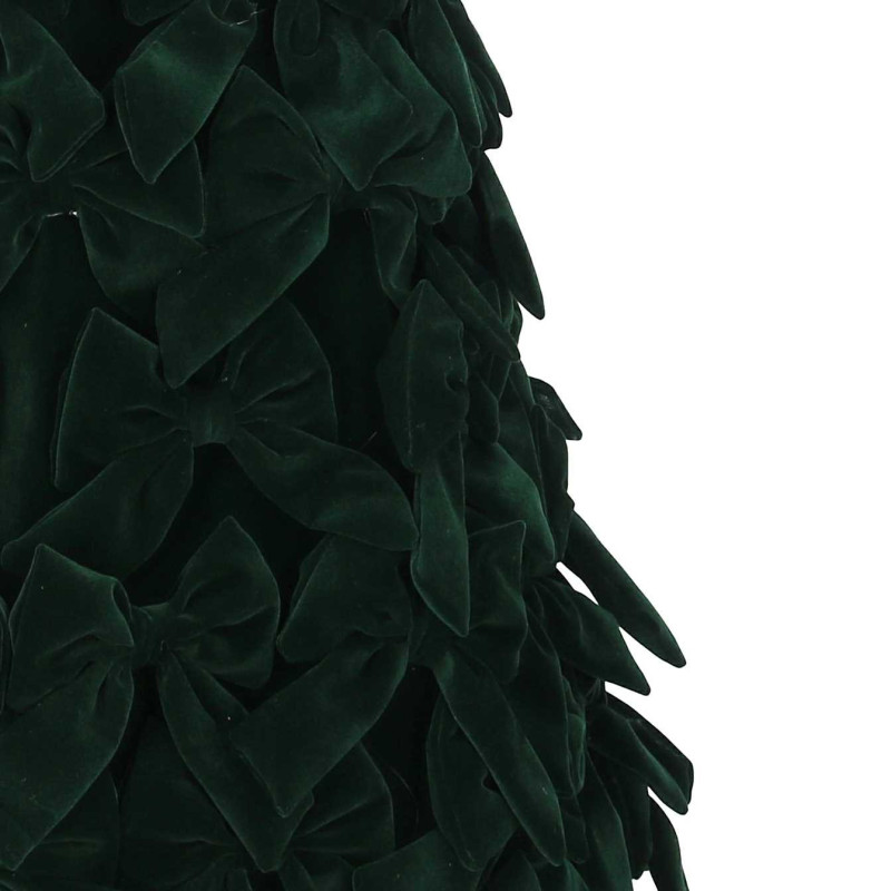 Albero velluto fiocchi verde cm ø40h80