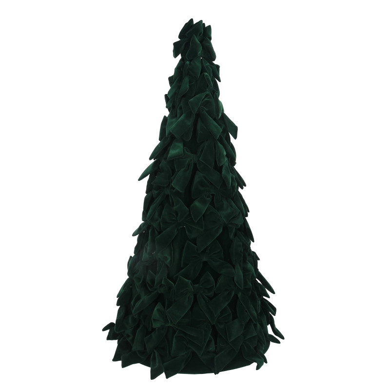 Albero velluto fiocchi verde cm ø40h80
