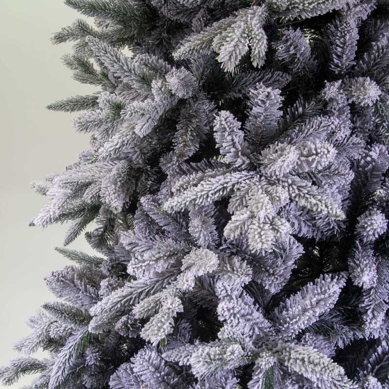 Albero Rochebrune verde innevato 694 rami cm ø96h150
