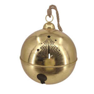 Campanello metallo oro cm ø50h59/90