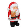 Babbo natale resina con regalo rosso cm30x25h47