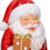 Babbo natale resina con regalo rosso cm30x25h47
