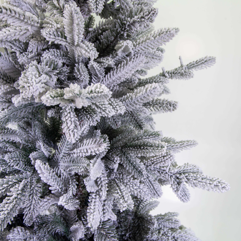 Albero Monte Mulberry verde innevato 1490 rami 1300 led cm