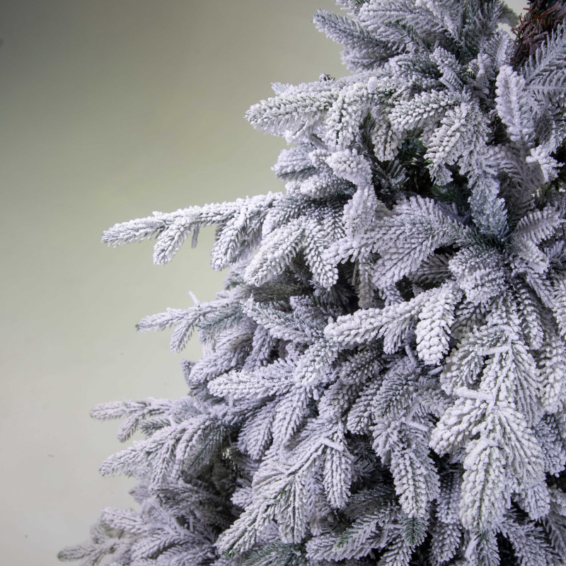 Albero Monte Mulberry verde innevato 3484 rami 3200 led cm