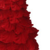 Portacandele resina albero oro floccato rosso cm20,5x19h35,5