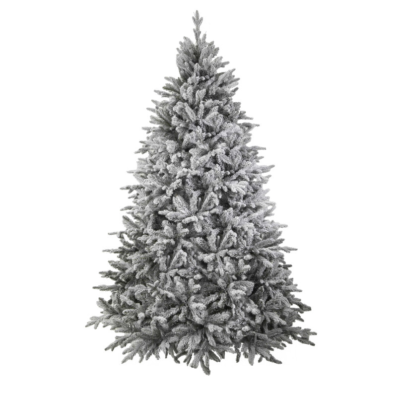 Albero Catinaccio verde innevato 3792 rami cm ø155h240