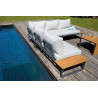 Set angolare Moia Saint Tropez alluminio resin wood giardino