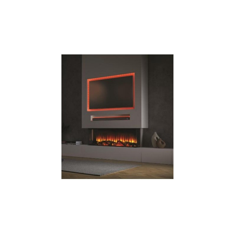 Lepiaki 125 camino elettrico a LED con doppia decorazione