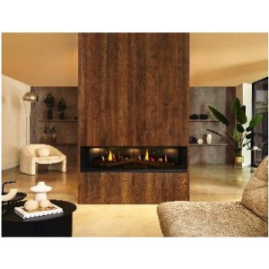 Encanto 130 frontale camino elettrico Pepper Ghost da incasso