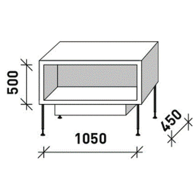 Incasso Design 1050 frontale | Maisonfire