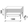 Incasso Design 1300 frontale | Maisonfire