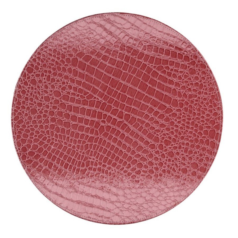 Scatola ecopelle 1-3 rosso tondo cm ø42h24