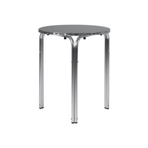 Tavolo contract Moia in alluminio e acciaio Ø60 cm resistente