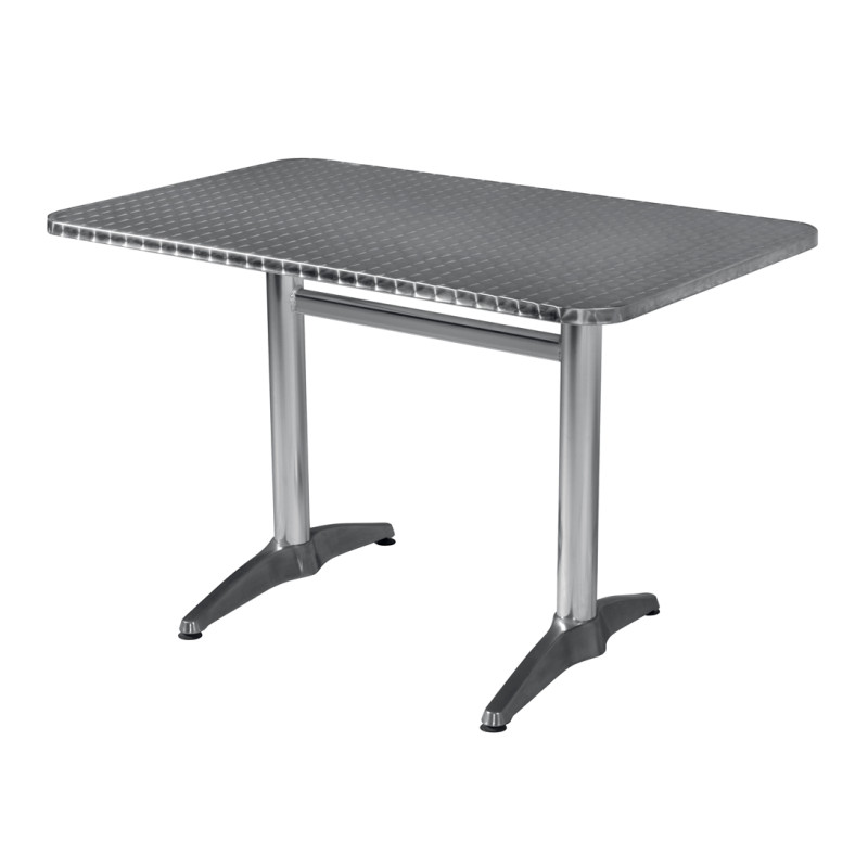 Tavolo Contract Moia in Alluminio e Acciaio per Bar e Giardino