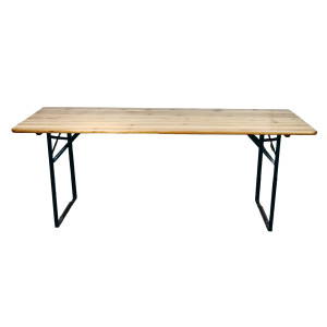 Tavolo birreria Moia 220x80 cm legno massello robusto da giardino