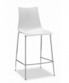 SGABELLI ZEBRA SET DA 2 ANTISHOCK H 65 in POLICARBONATO e ACCIAIO CROMATO SCAB DESIGN