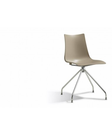 Zoom SET 2 SEDIE ZEBRA TECNOPOLIMERO TRESPOLO GIREVOLI e STRUTTURA ACCIAIO MADE IN ITALY COLORATE