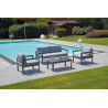 Tavolino coffee set Moia Marsiglia antracite da giardino
