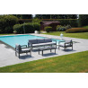 Tavolino coffee set Moia Marsiglia antracite da giardino