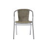 Set 2 sedie Moia Contract alluminio tabacco da giardino