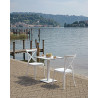 Set 2 sedie Trattoria Moia polipropilene bianco da giardino