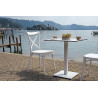 Set 2 sedie Trattoria Moia polipropilene bianco da giardino