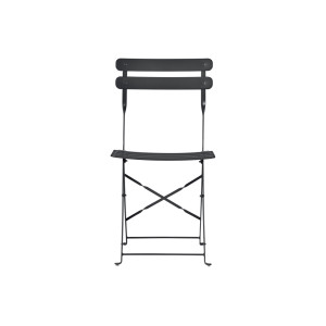 Zoom Set Di 2 Sedie Bistro' In Ferro Antracite Moia