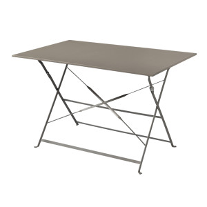 Tavolo Bistro Moia 110x70cm pieghevole tortora da giardino