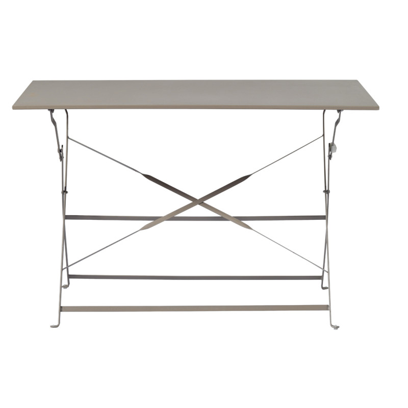 Tavolo Bistro Moia 110x70cm pieghevole tortora da giardino