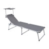 Set 2 brandine Moia 3 gambe con tetto alto grigio da giardino