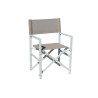 Set 4 sedie Moia regista alluminio tortora da giardino resistenti