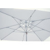 Ombrellone quadrato push-up Moia 4x4 m bianco telescopico