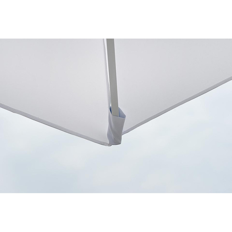 Ombrellone quadrato push-up Moia 4x4 m bianco telescopico