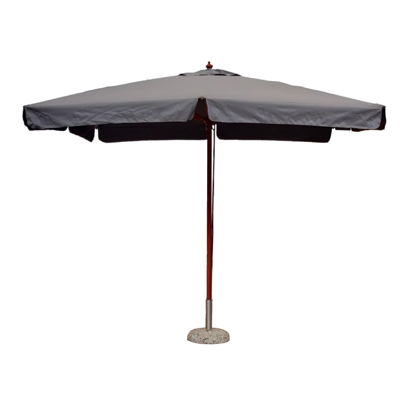 Ombrellone rettangolare Moia 3x2m grigio palo centrale