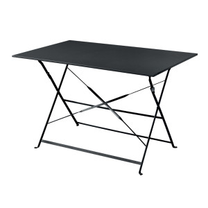Tavolo Bistrò MOIA 110x70 pieghevole antracite da giardino