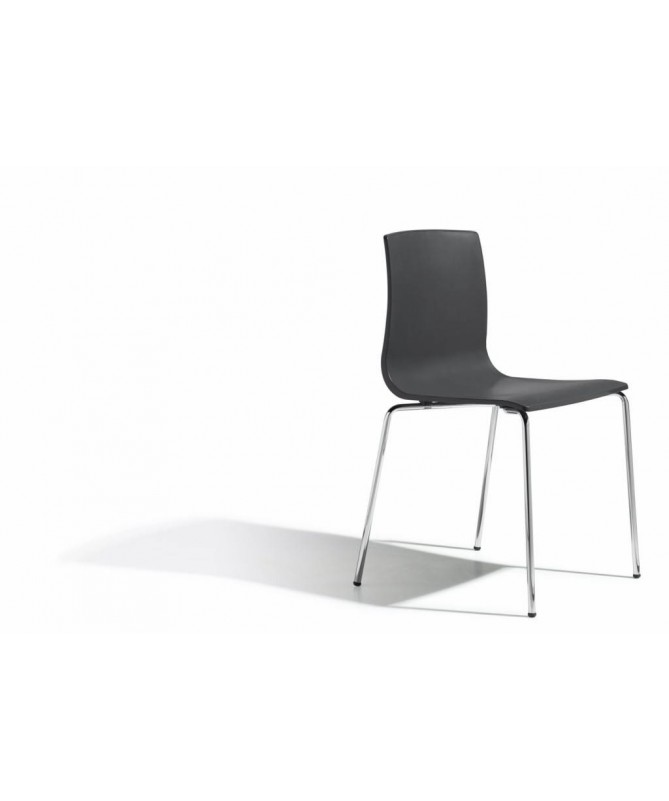 SEDIE ALICE CHAIR SET DA 4 TECNOPOLIMERO e ACCIAIO MADE IN ITALY SCAB DESIGN