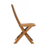 Set Tavolo Piombino + 2 Sedie Pietrasanta In Acacia Pieghevole Senza Braccioli Moia