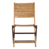 Set Tavolo Piombino + 2 Sedie Pietrasanta In Acacia Pieghevole Senza Braccioli Moia